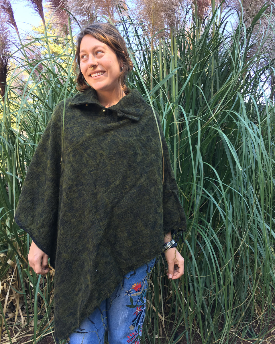 Brushed Woven Ponchos