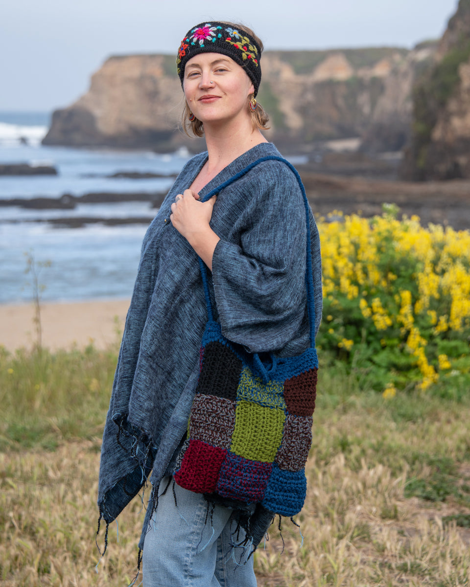 Knit Patchwork Bag