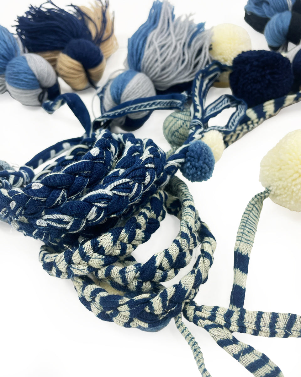 Indigo Tassel Belt