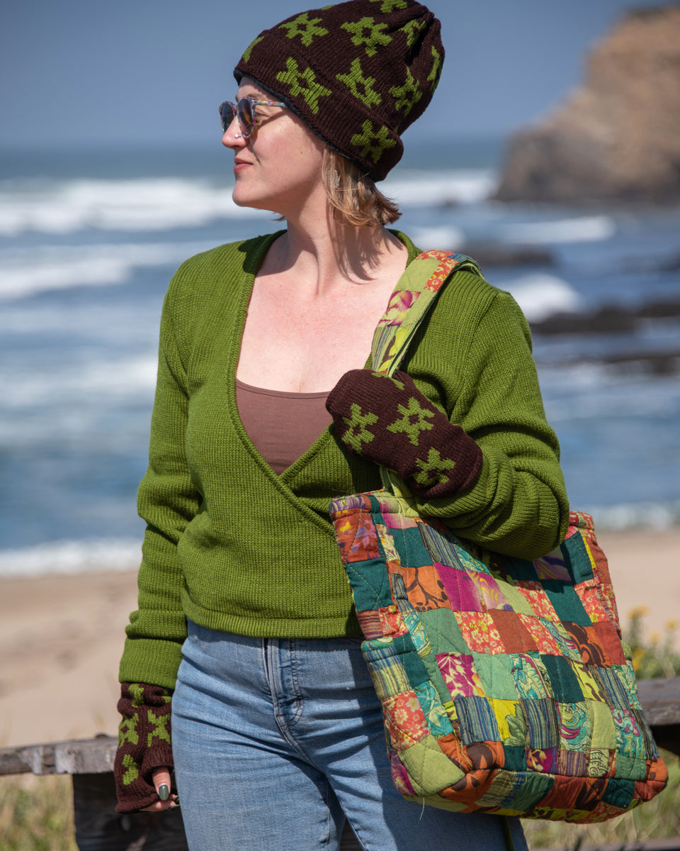 Quilted Patchwork Tote Bag