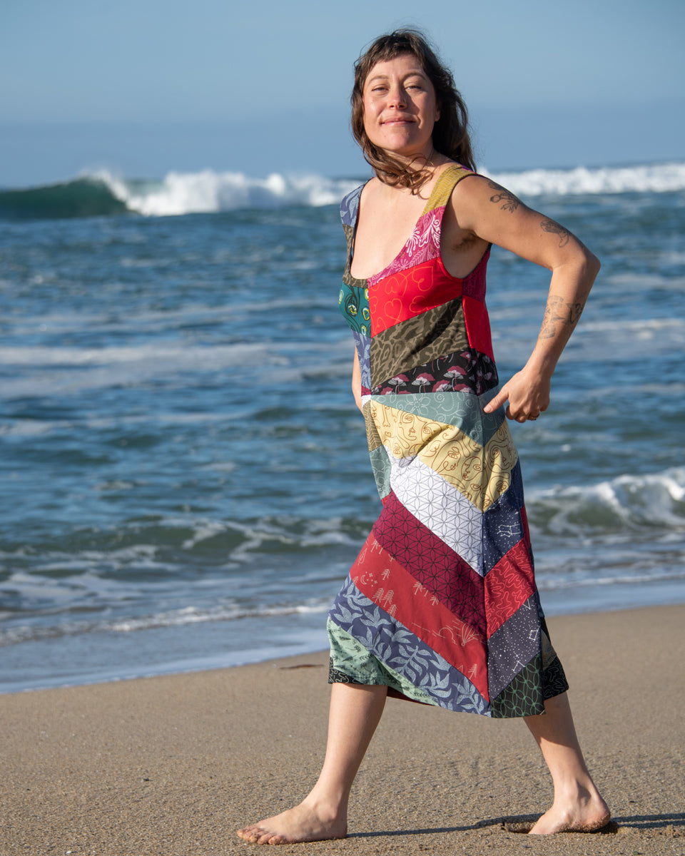Upcycled Patchwork Dress