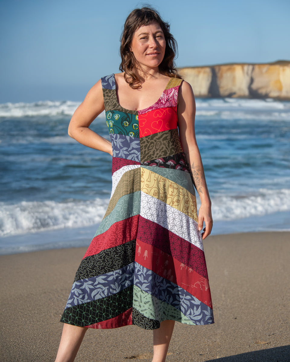 Upcycled Patchwork Dress