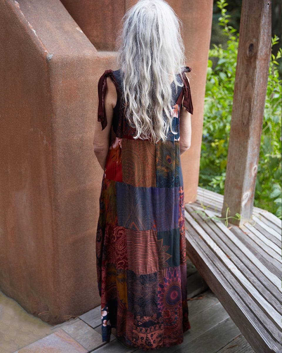 Long Patchwork Dress