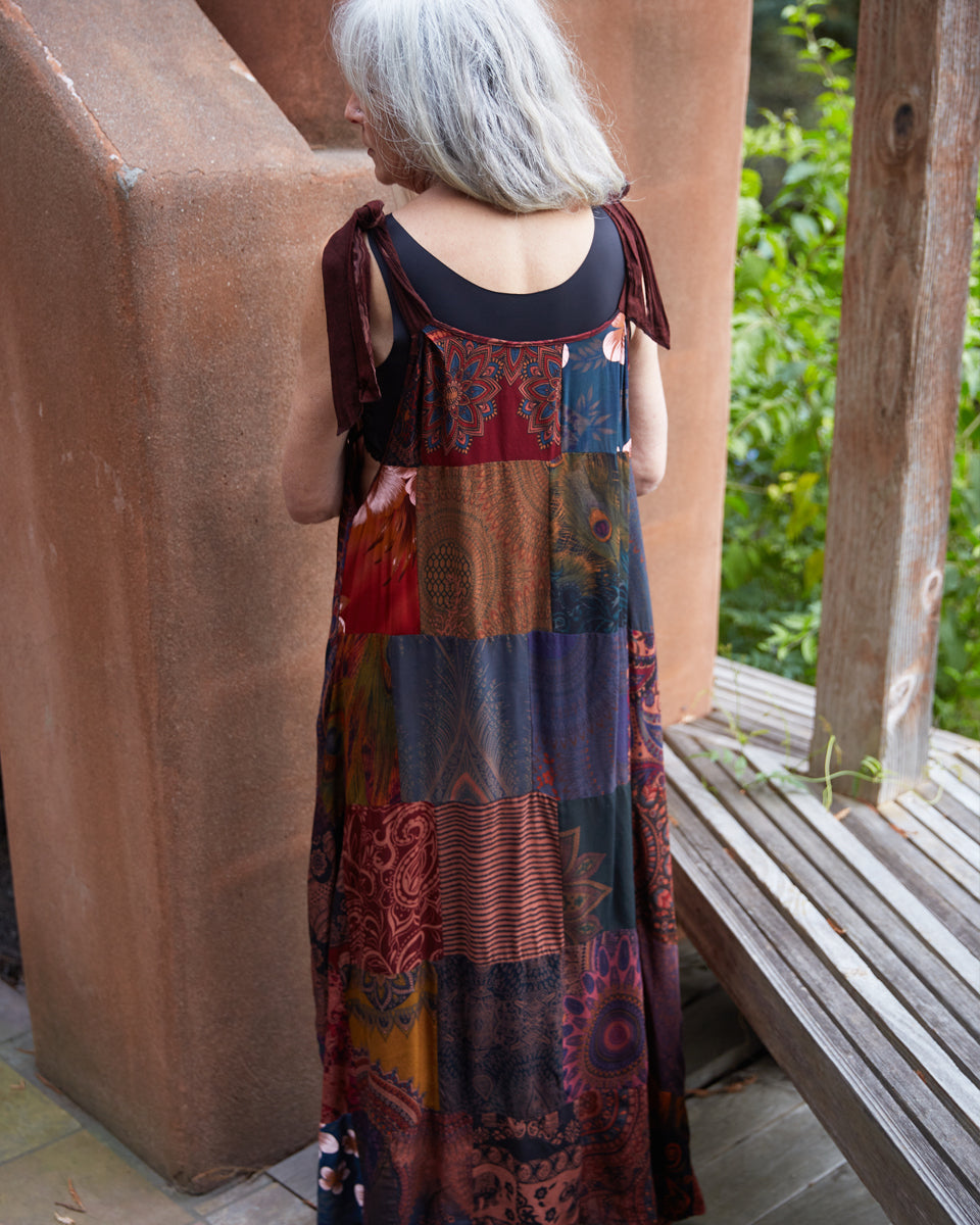 Long Patchwork Dress