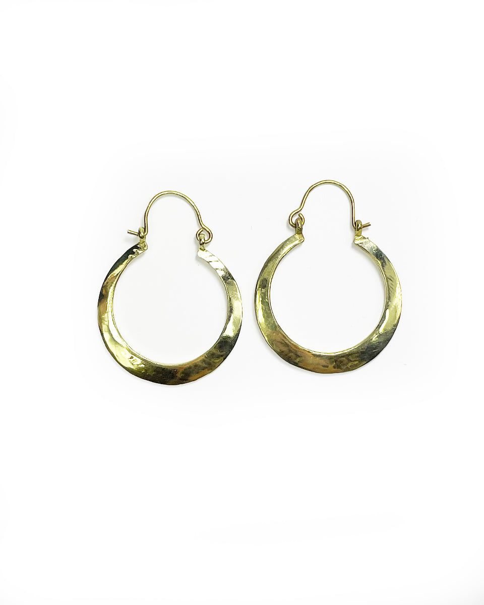Flat Brass Hoop