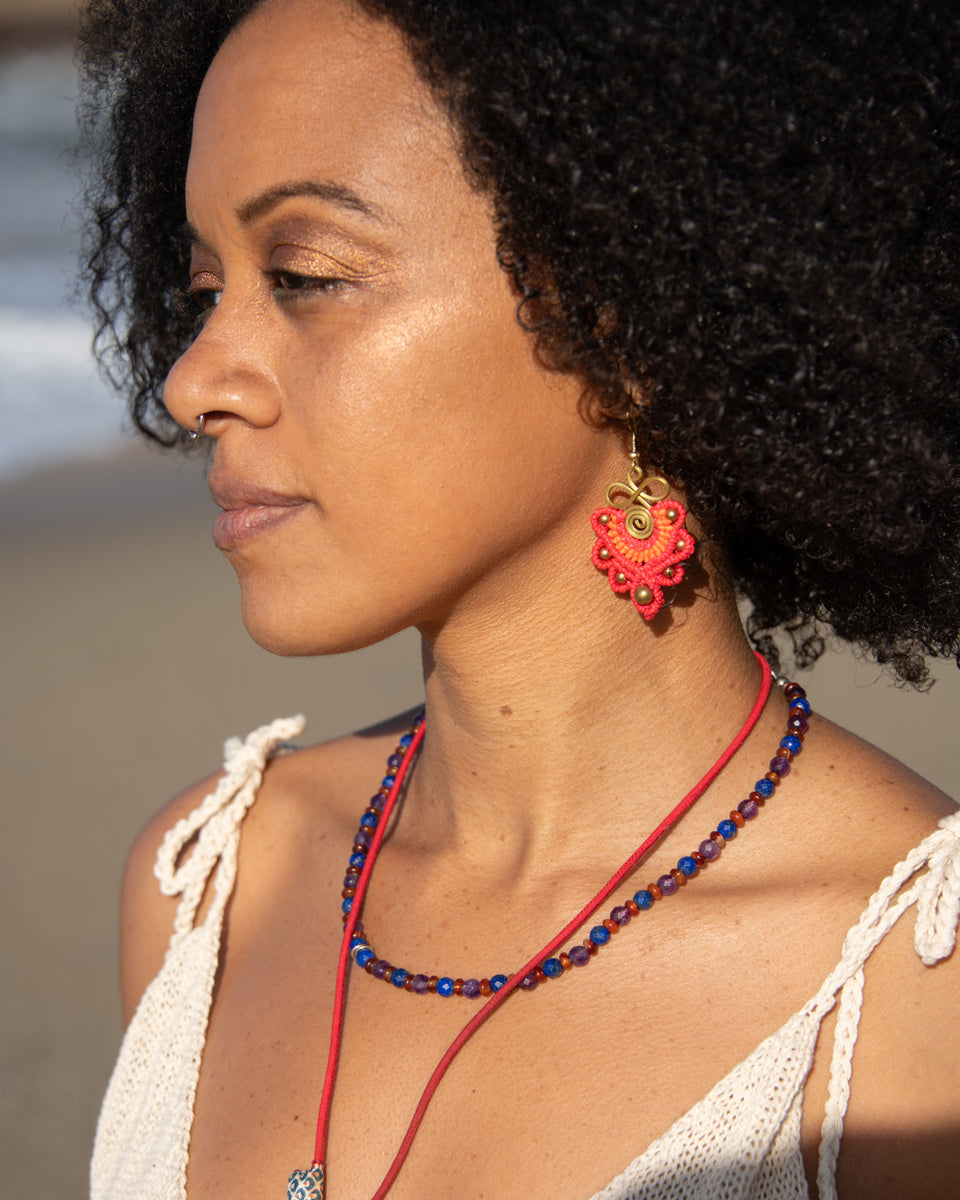Infinity Macrame Earrings