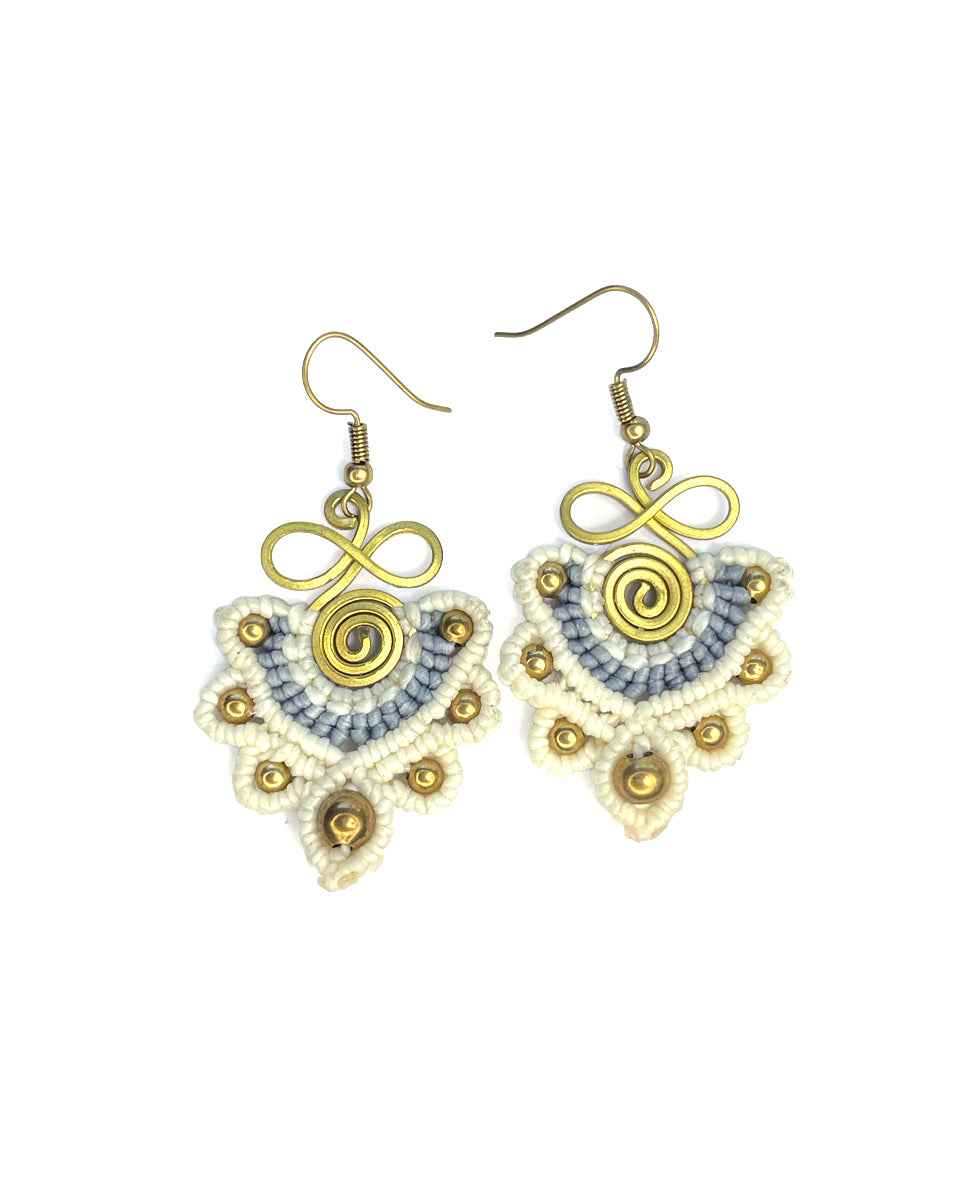 Infinity Macrame Earrings