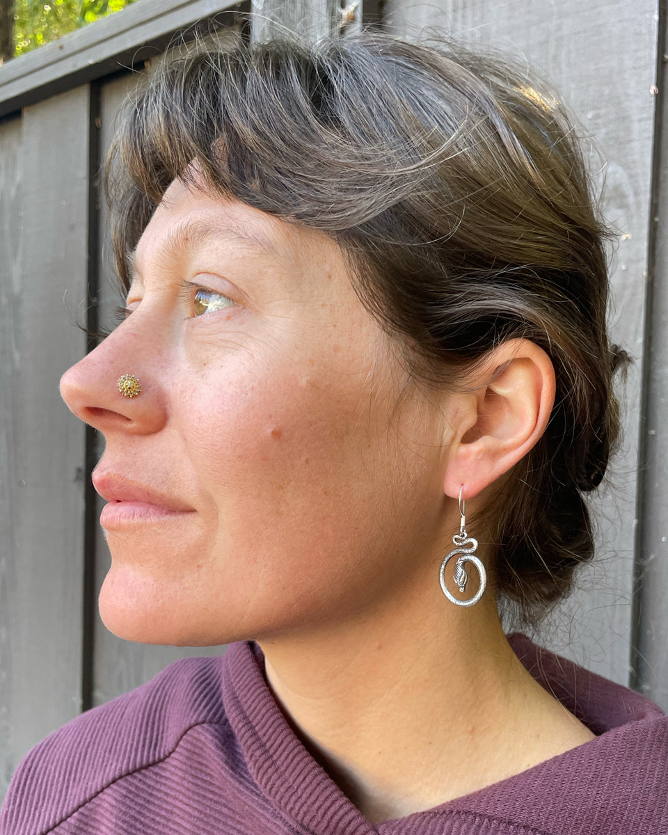 Hanging Snake Earring