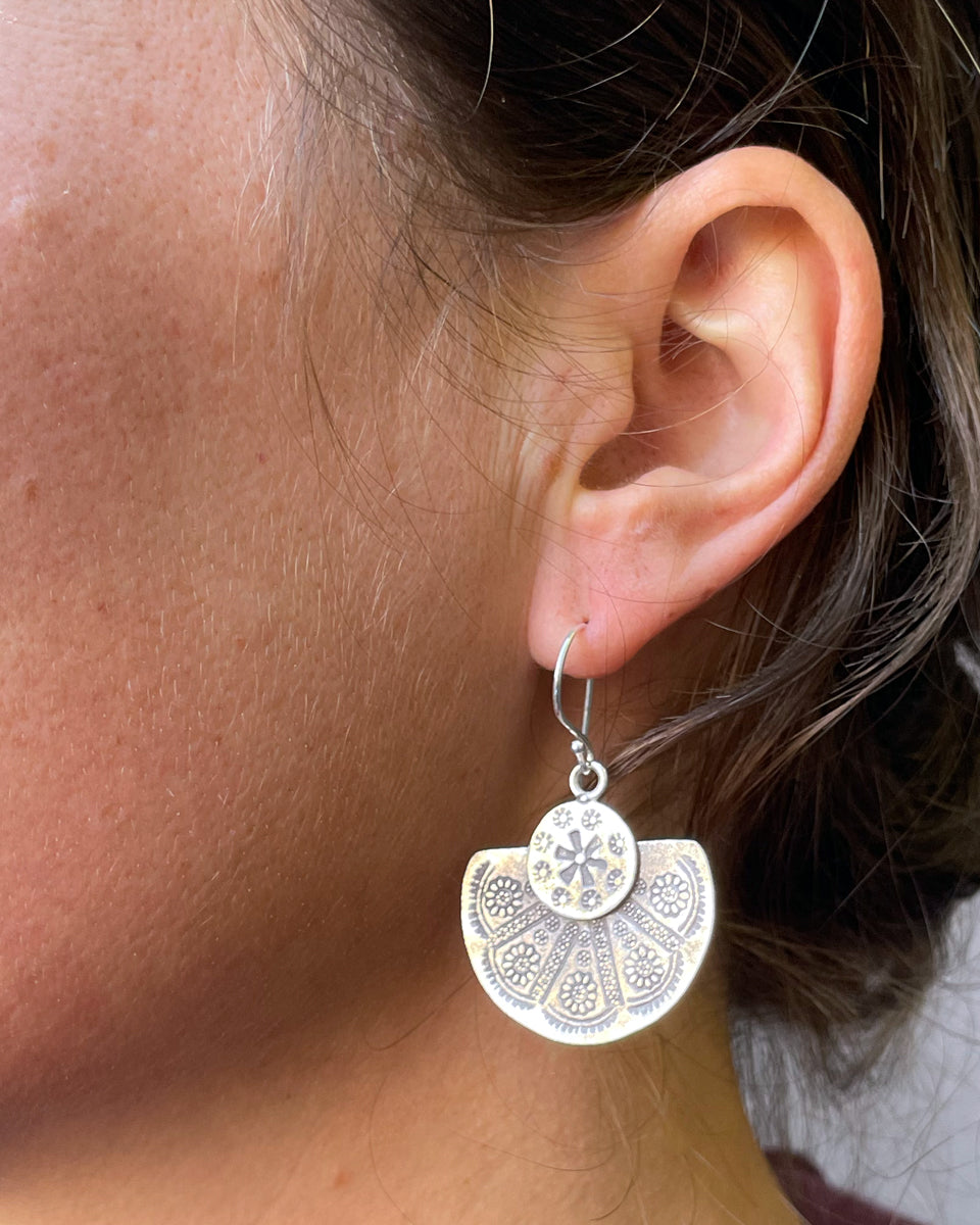 Tribal Fan Earring