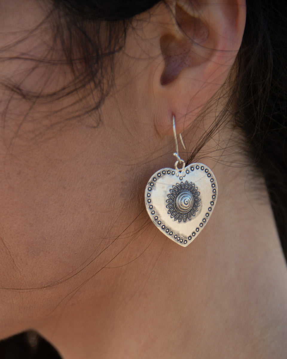 Tribal Heart Earrring