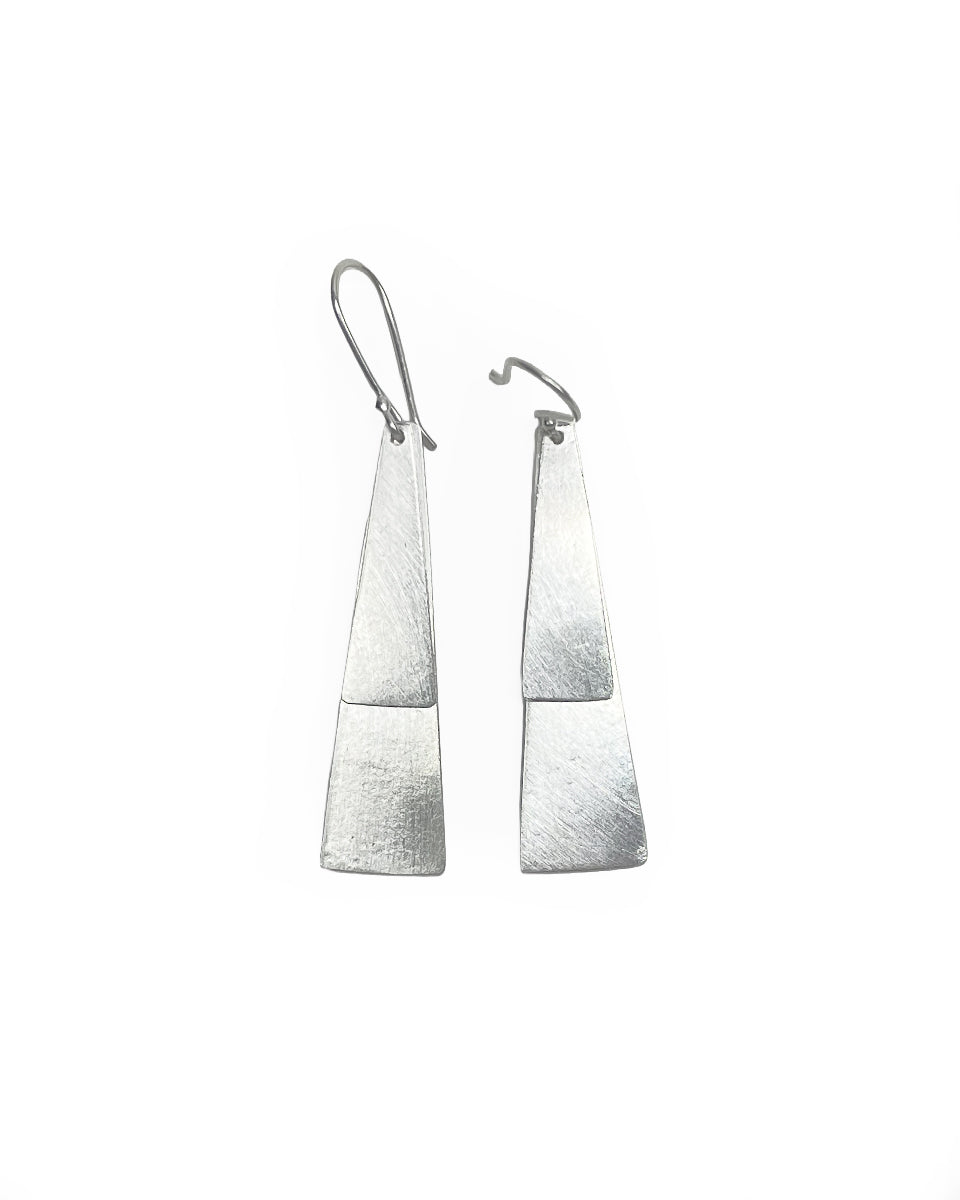 Tribal Layered Triangle Earrings