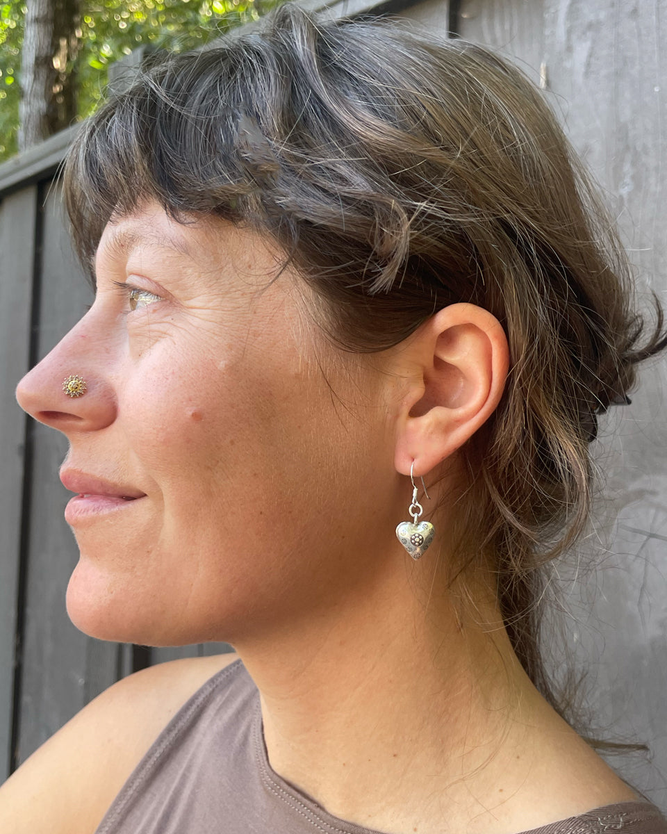 Tribal Earring - Small Hearts