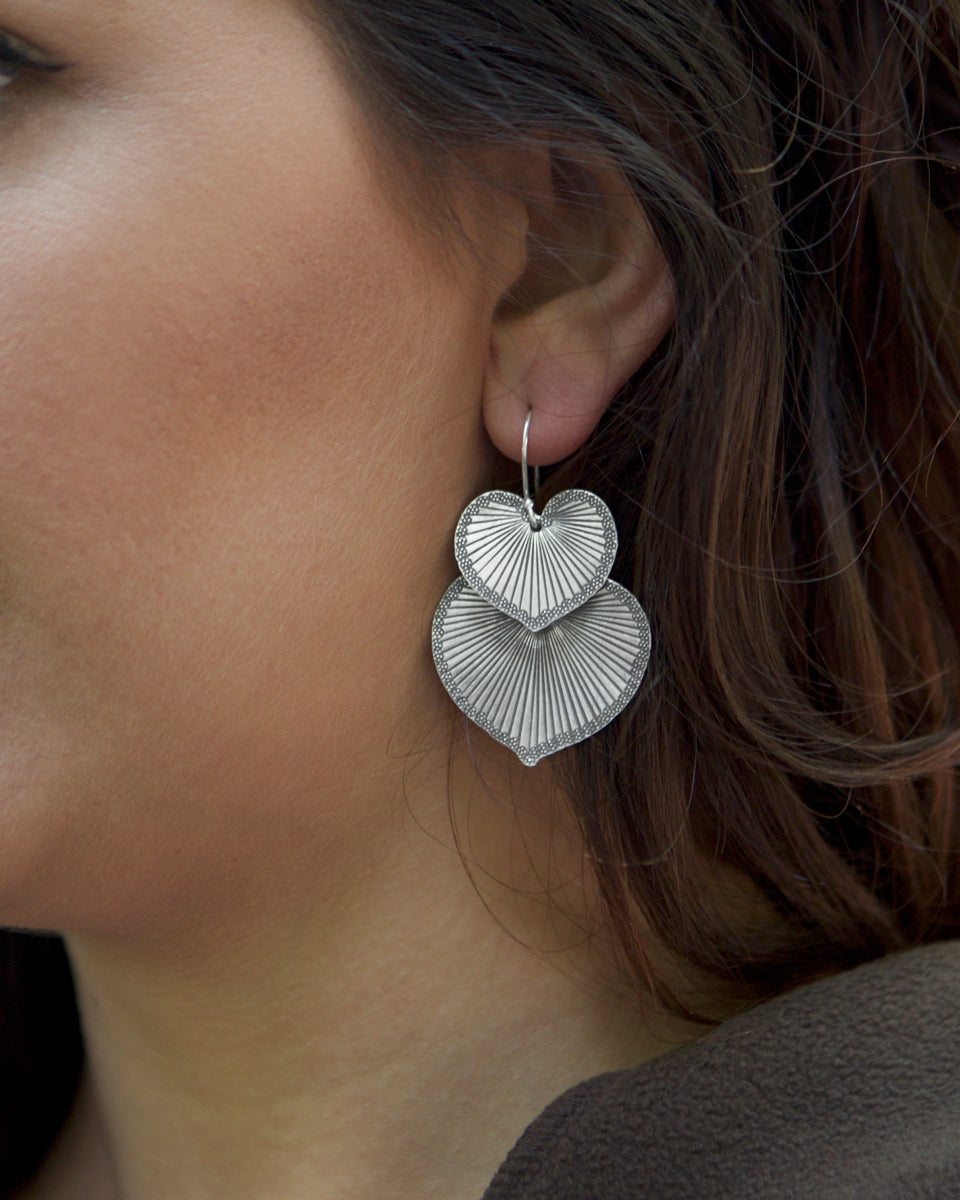 Double Lily Pad Earring