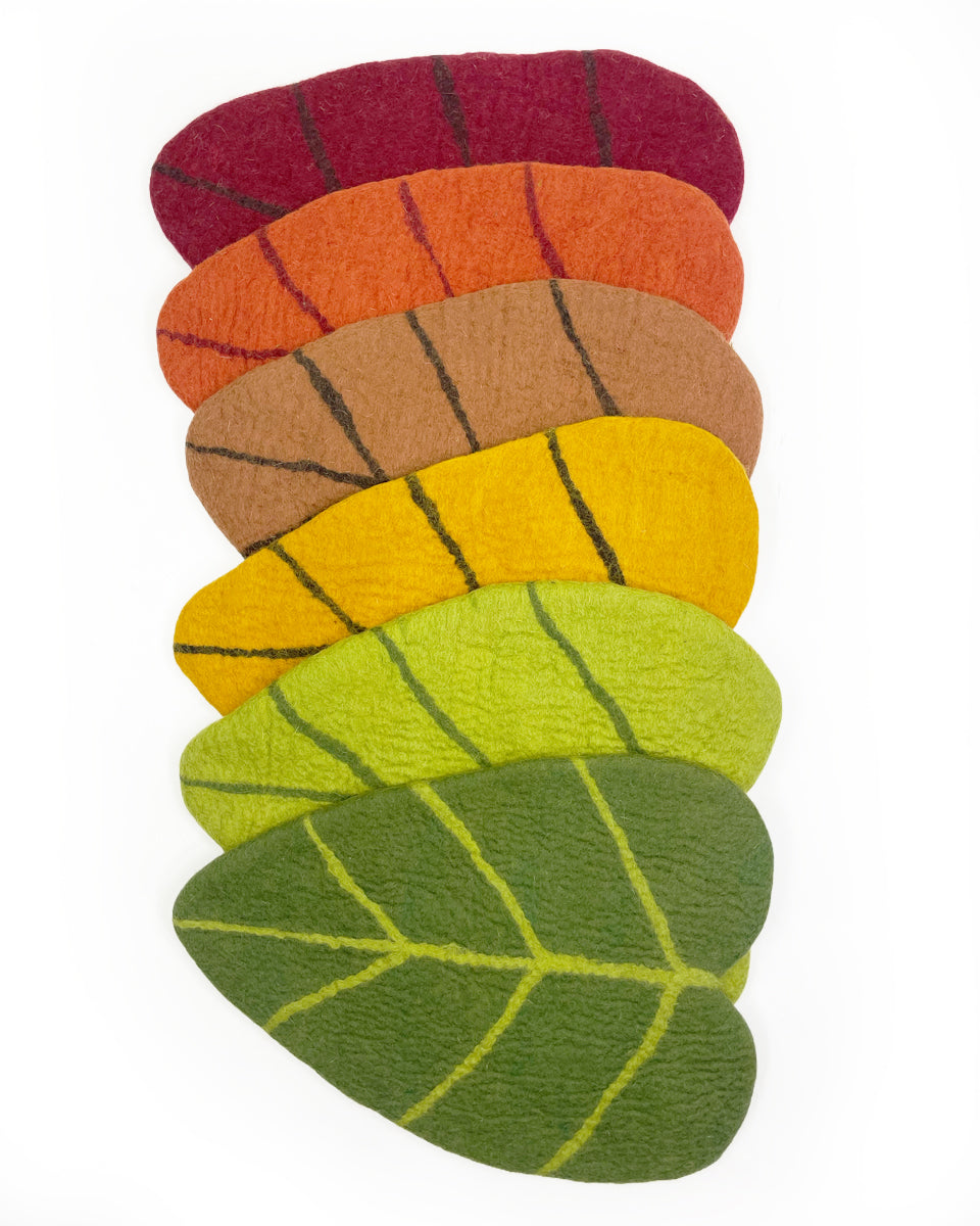 Felted Leaf Placemats