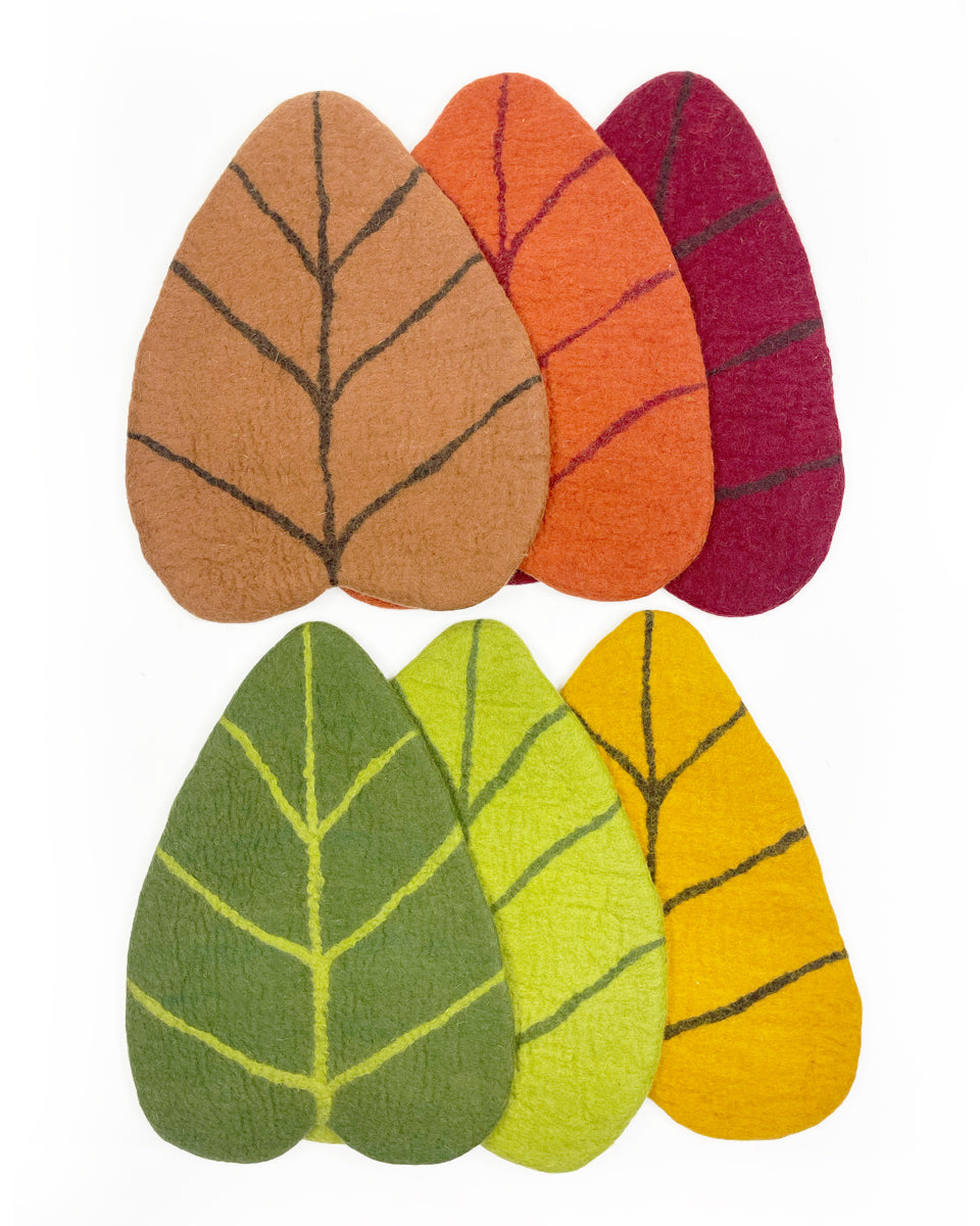 Felted Leaf Placemats