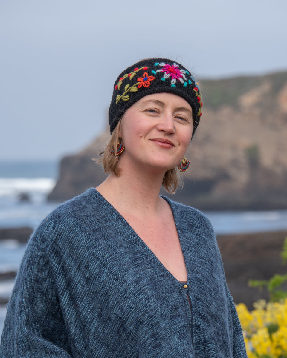 Floral Embroidered Headband