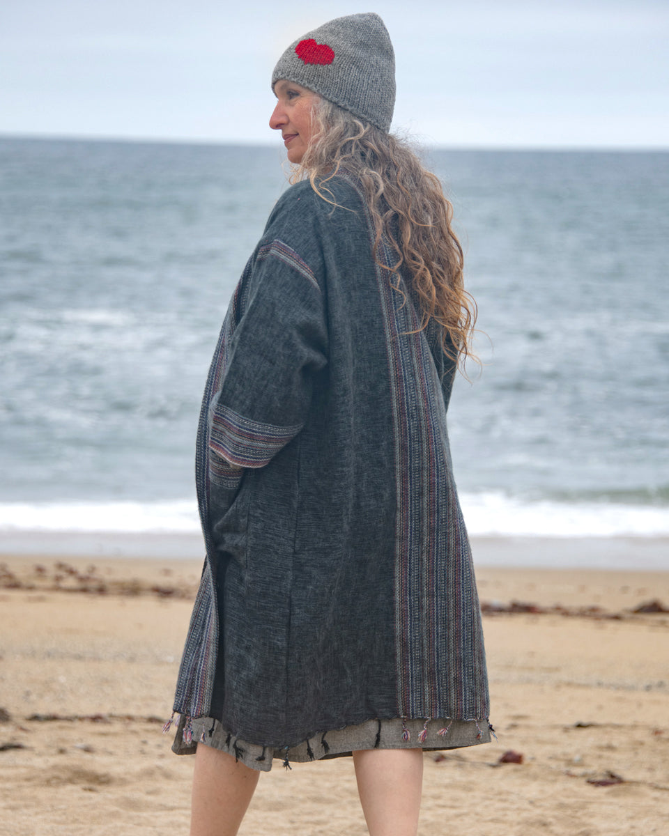 Brushed Woven Coat
