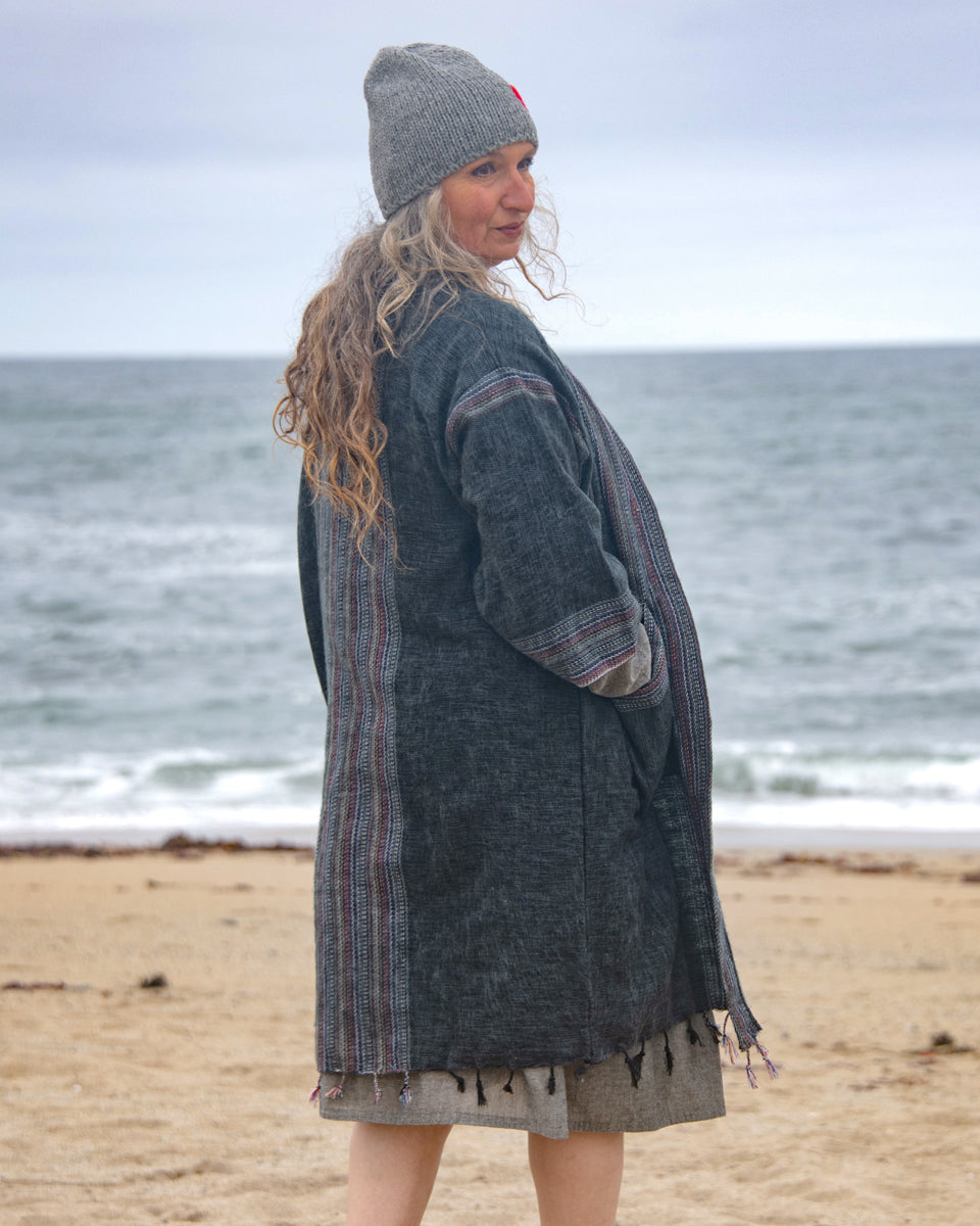 Brushed Woven Coat