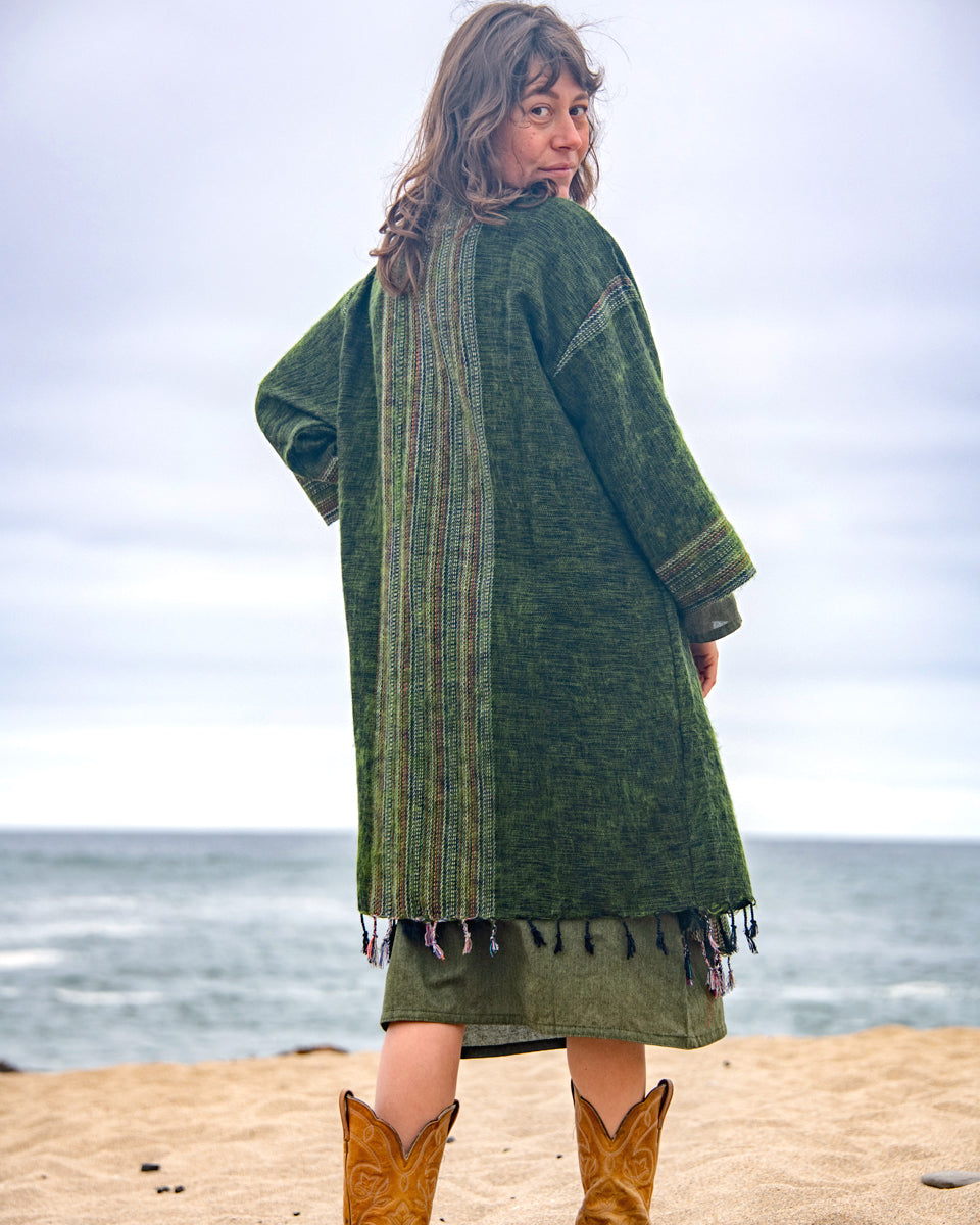 Brushed Woven Coat