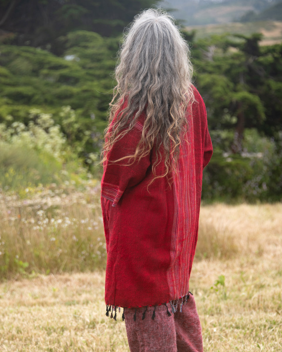 Brushed Woven Coat