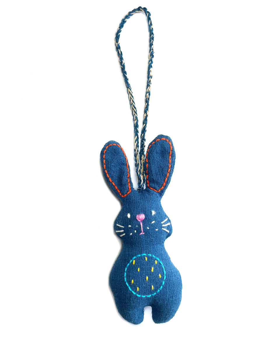 Indigo Rabbit Tassel