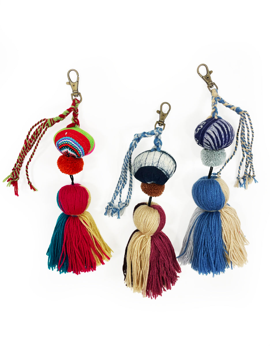 Indigo Tassel Bag Charm