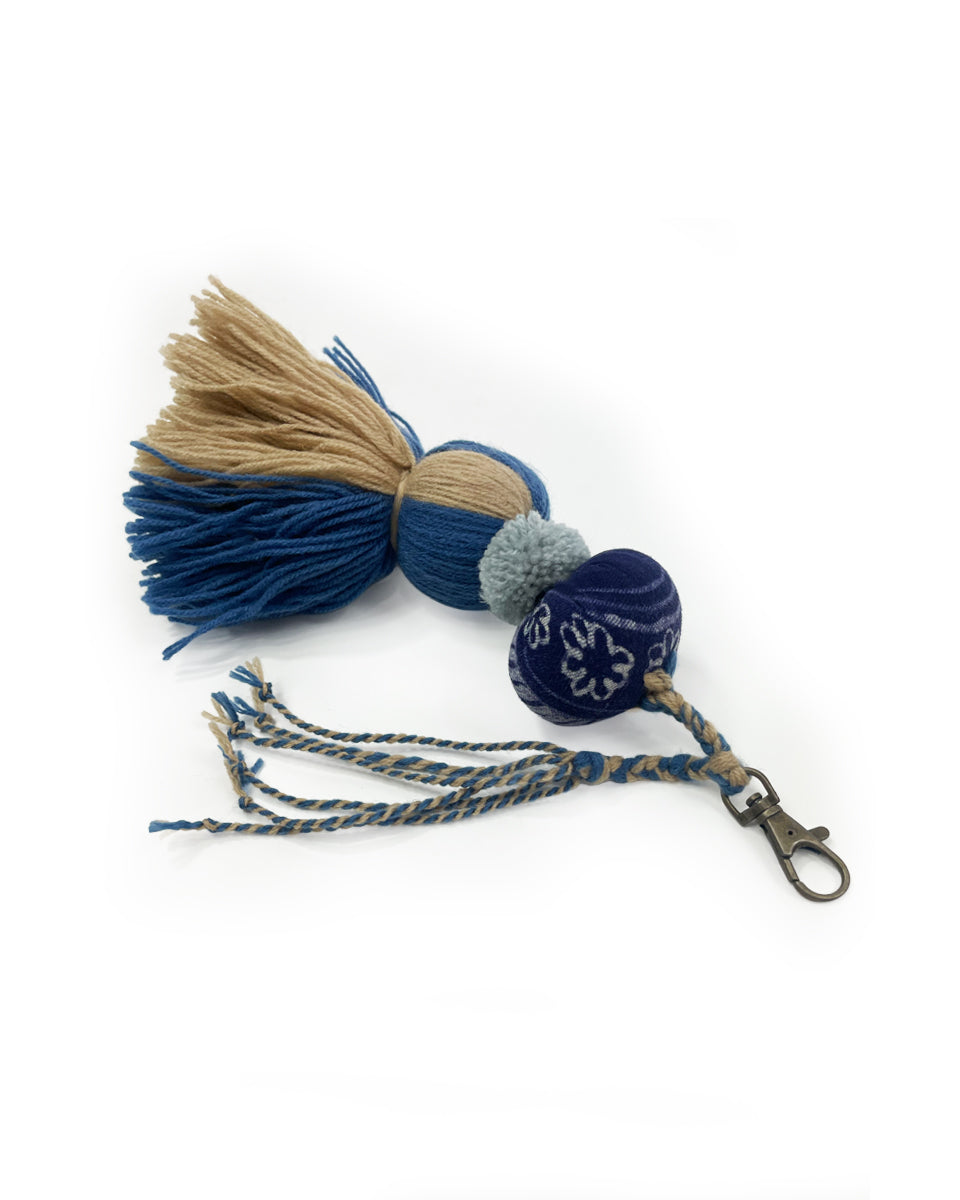 Indigo Tassel Bag Charm