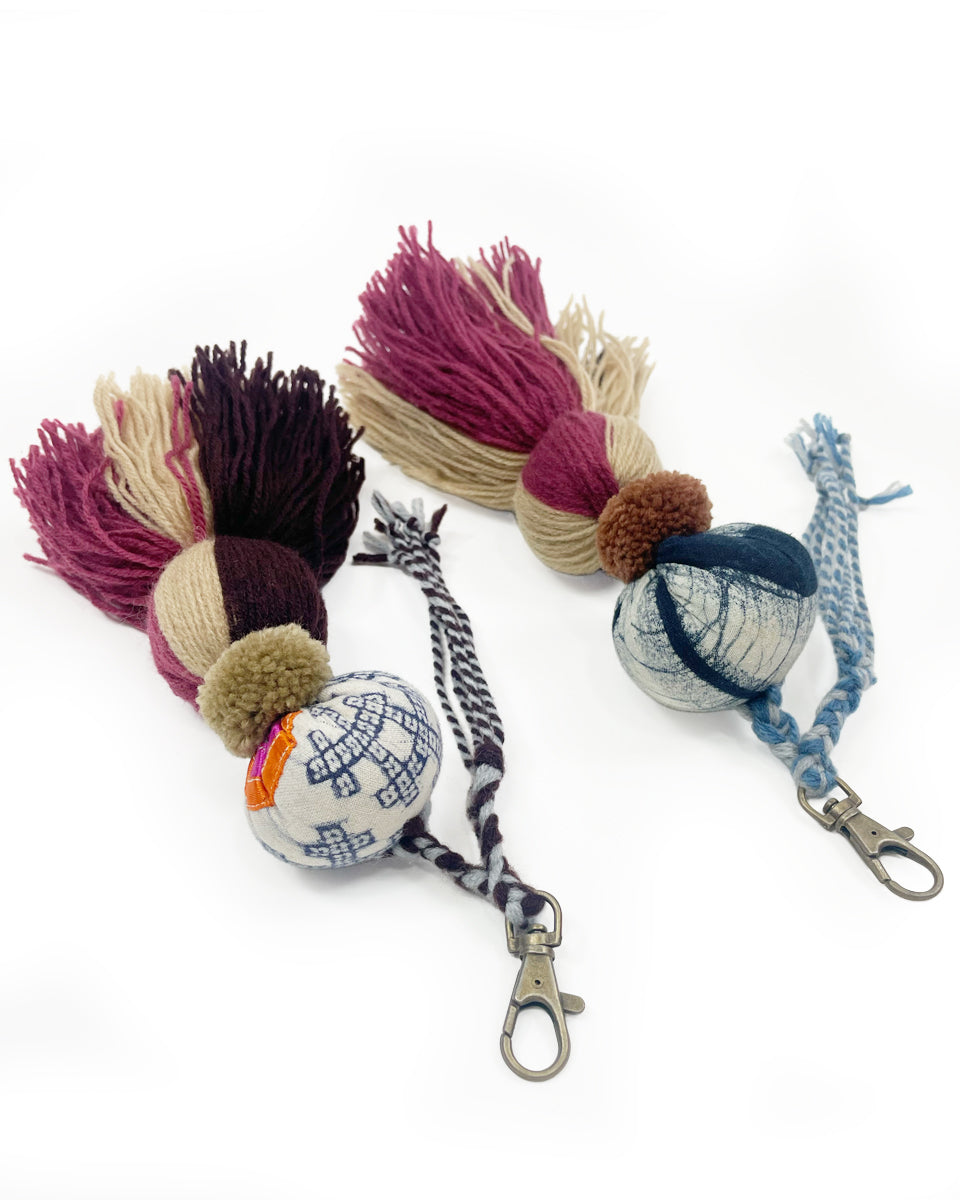 Indigo Tassel Bag Charm