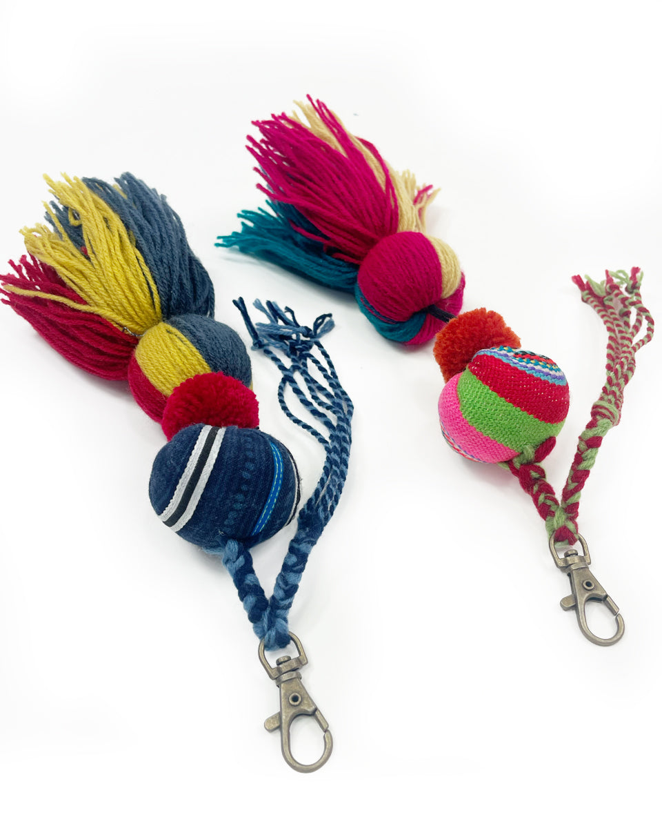 Indigo Tassel Bag Charm
