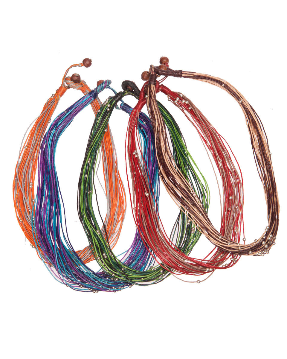 Two-Tone Waxed Cotton Necklace