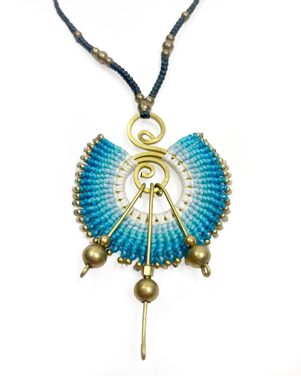 Sunbeam Macrame Necklace