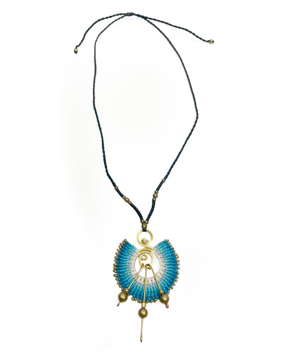 Sunbeam Macrame Necklace