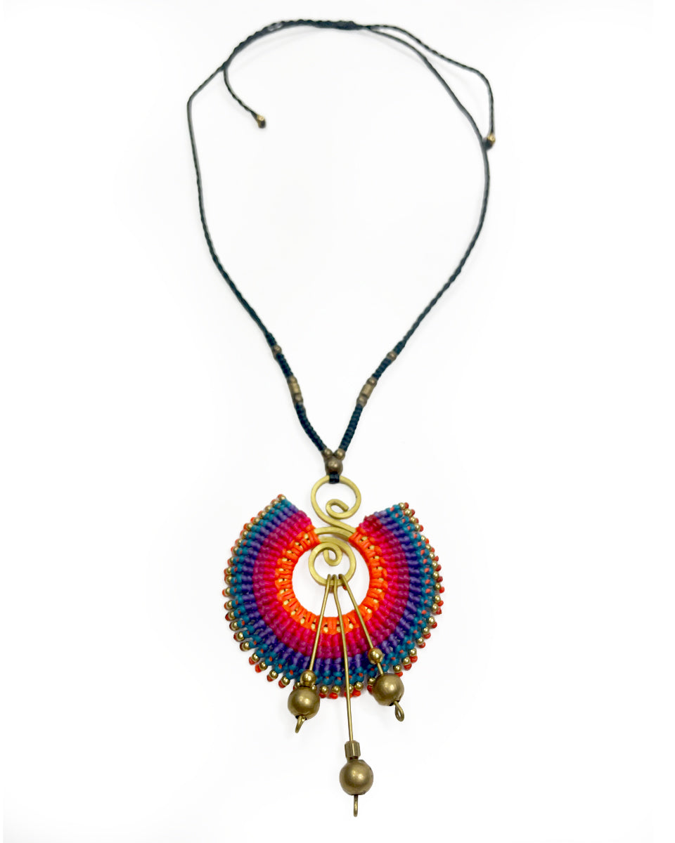 Sunbeam Macrame Necklace