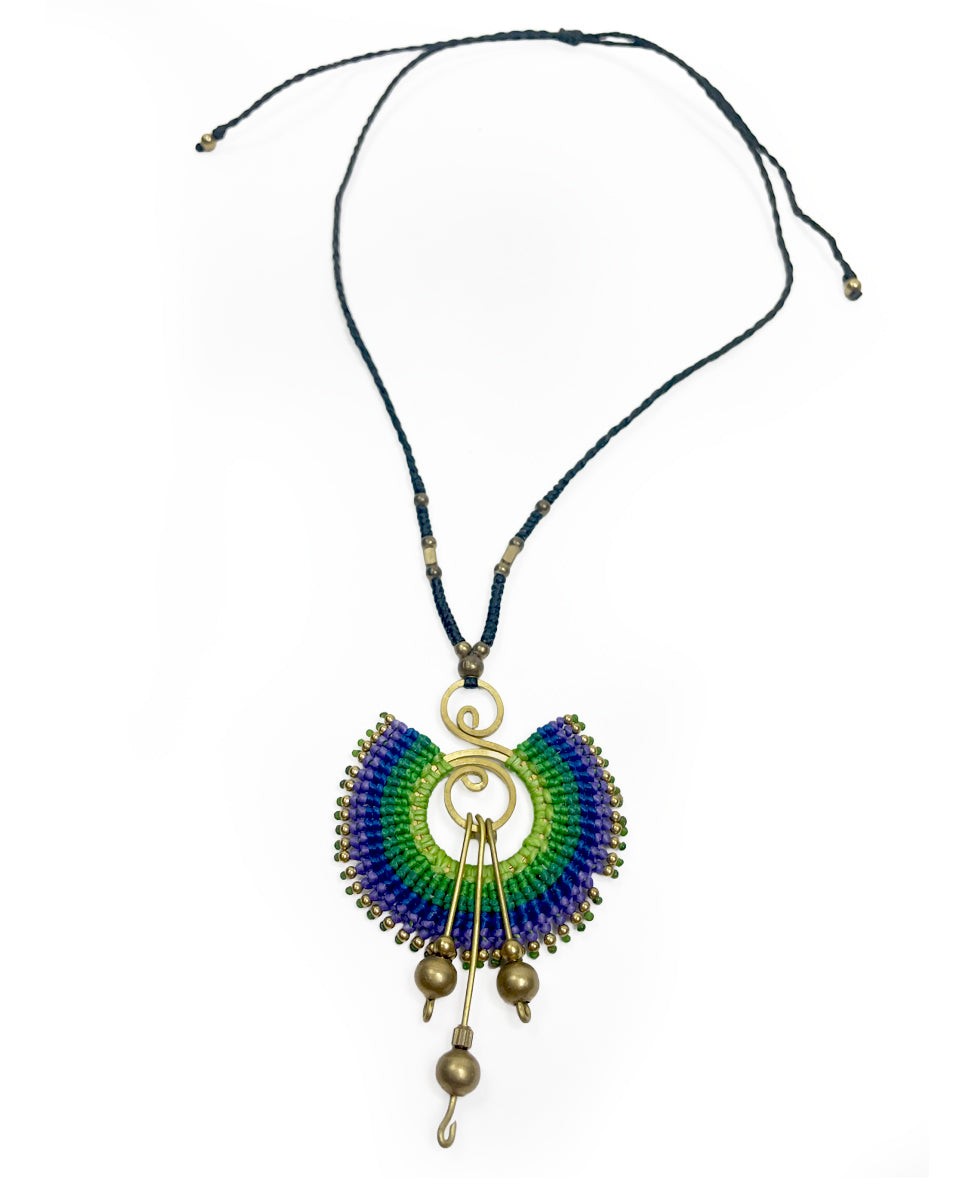 Sunbeam Macrame Necklace