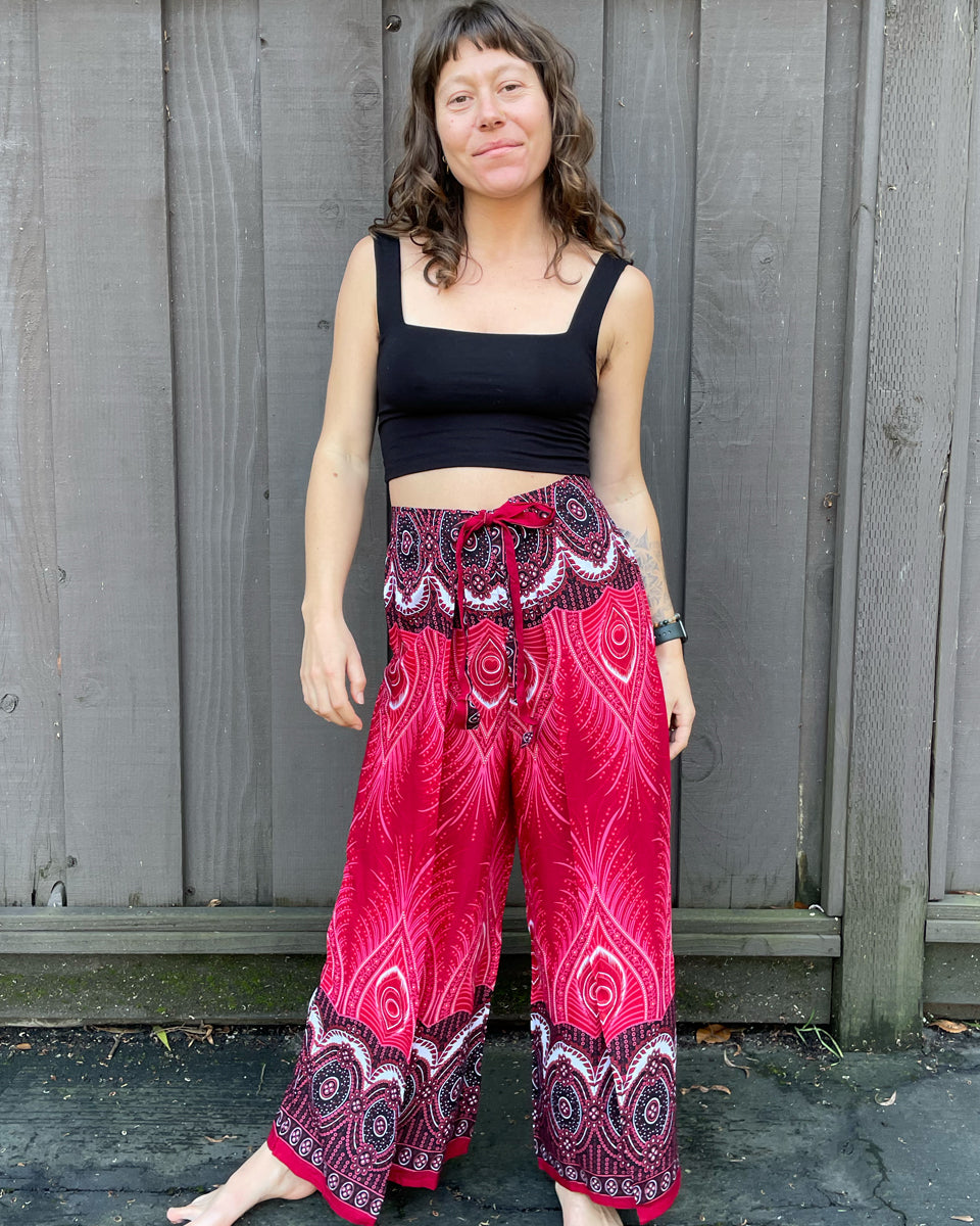 Peacock Palazzo Pants