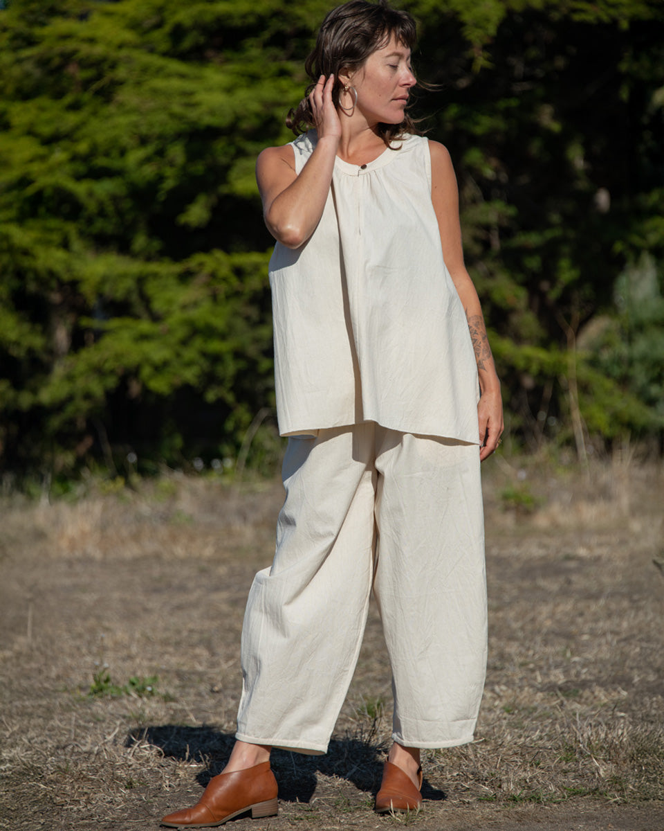Cotton Barrel Pants