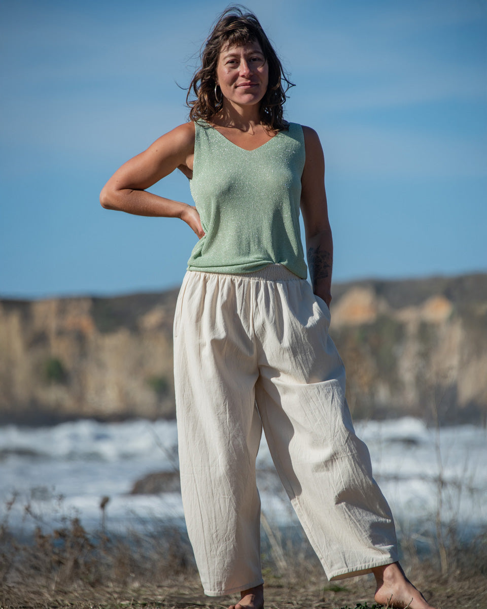 Cotton Barrel Pants