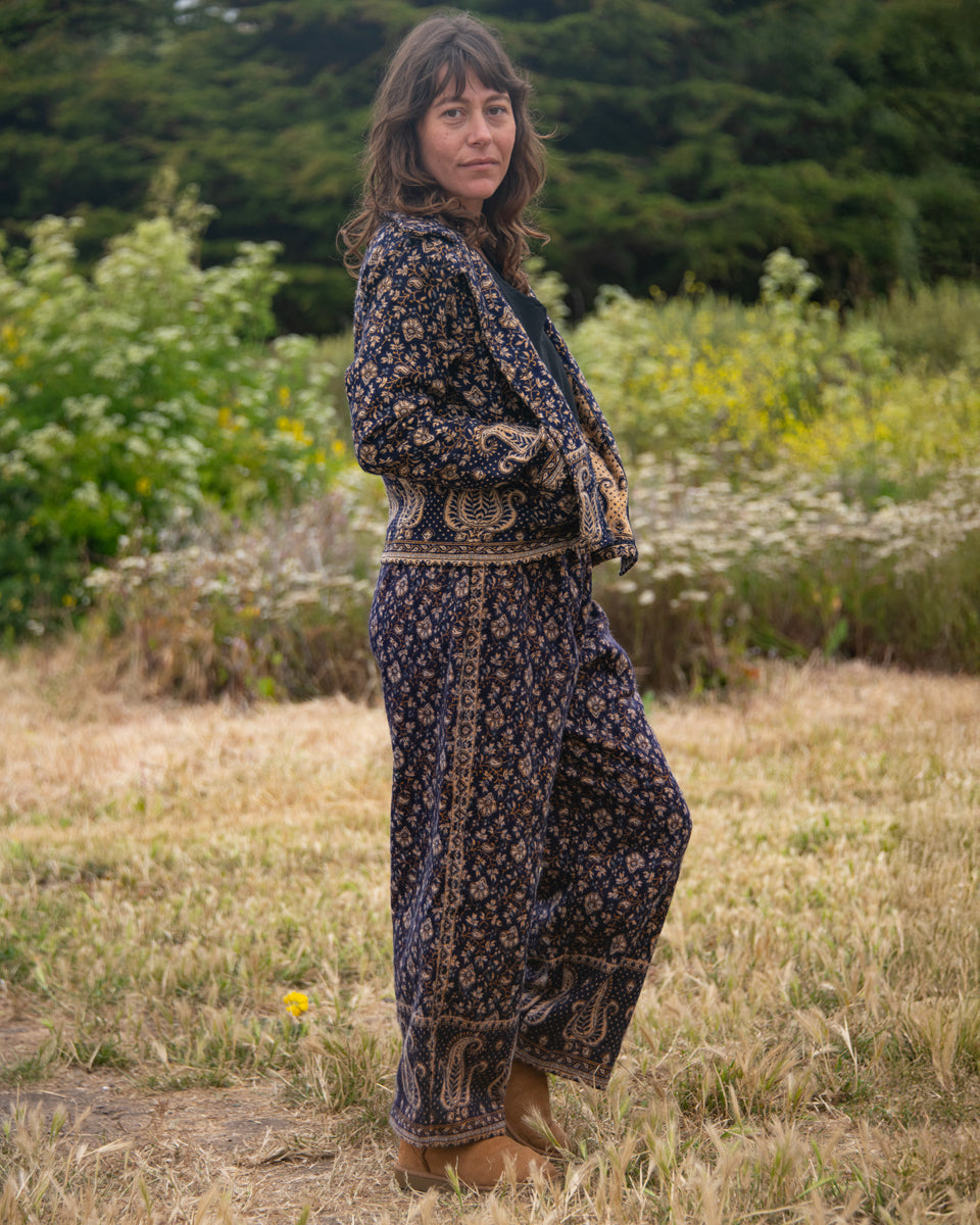 Wide Leg Paisley Pants