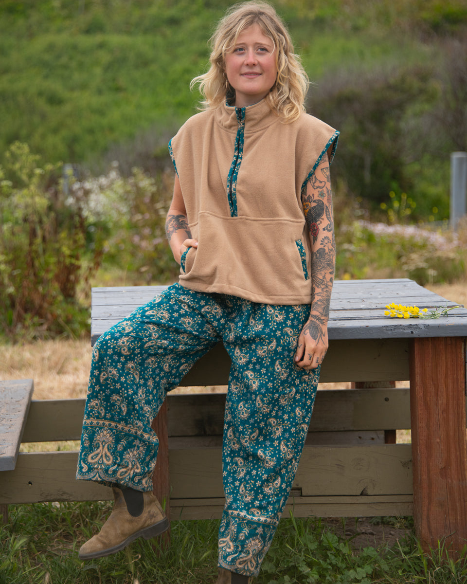 Wide Leg Paisley Pants
