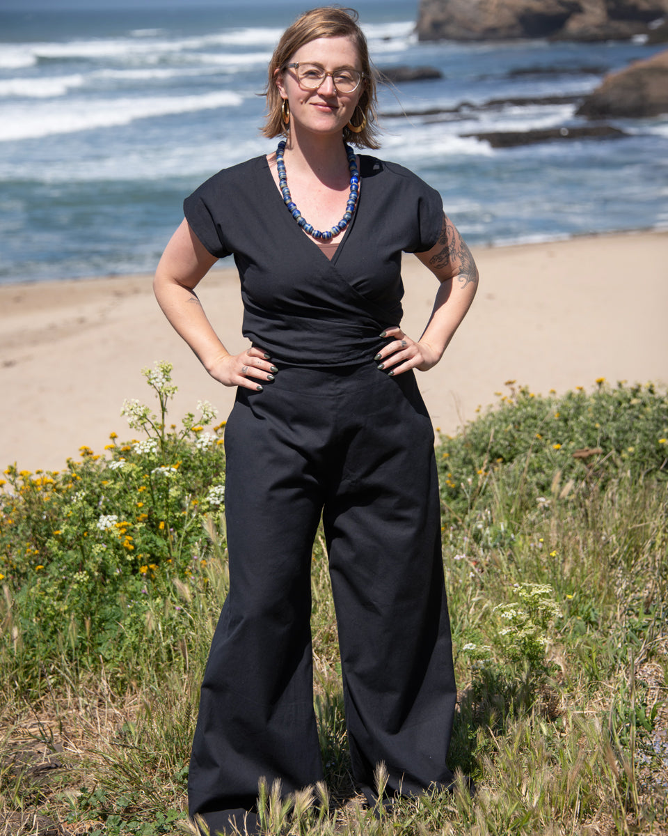 Wide Leg Cotton Pants