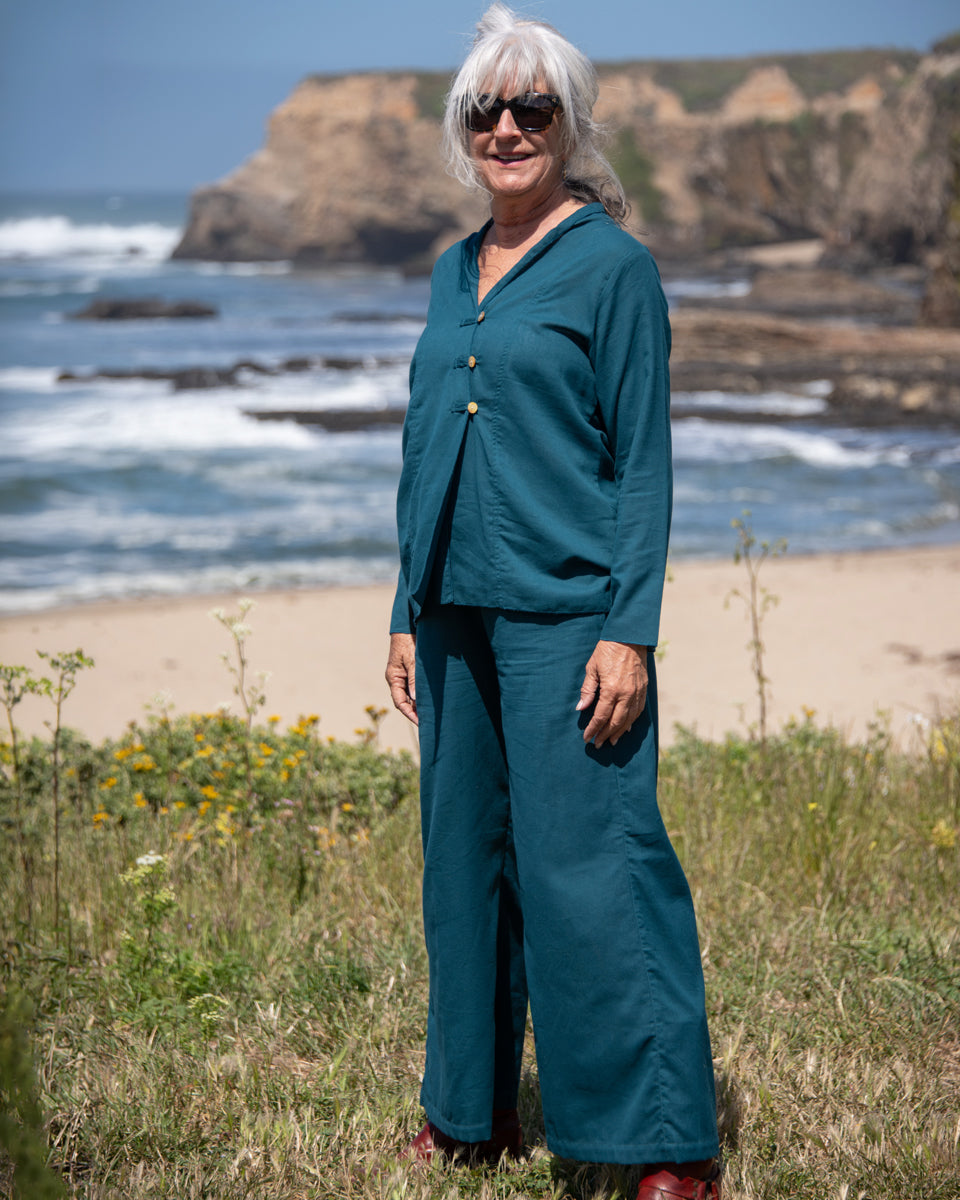 Wide Leg Cotton Pants