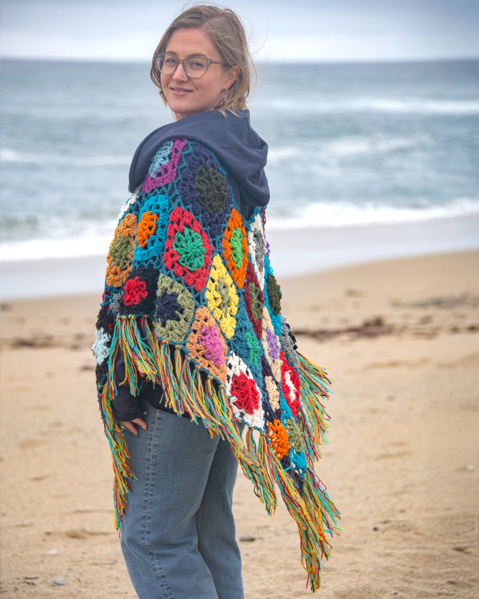 Granny Square Poncho