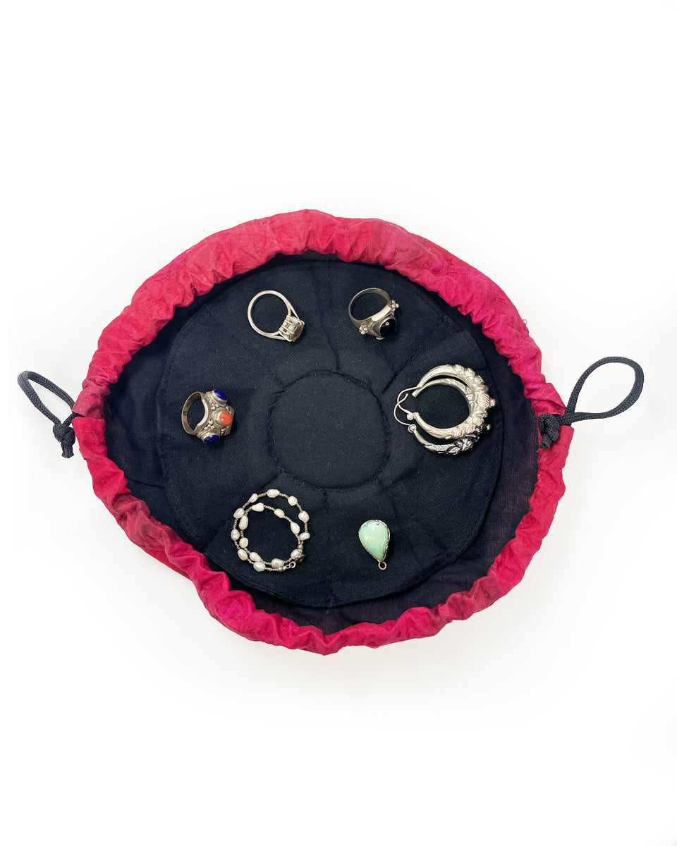 Silk Drawstring Jewelry Pouch