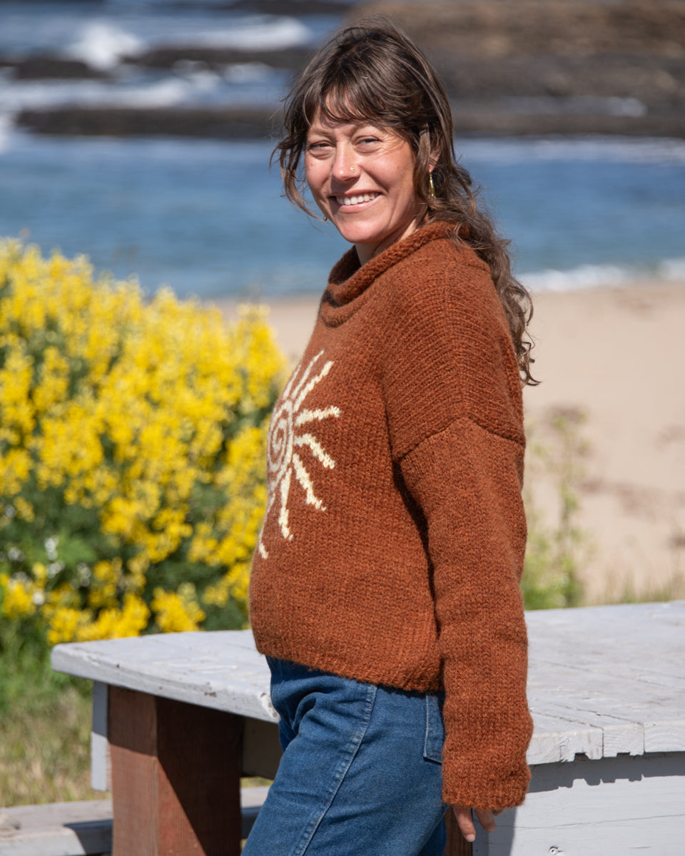 Roll Neck Mohair Sweater