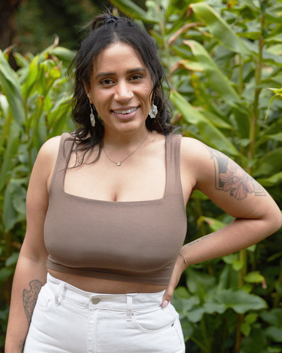 Square Neck Crop Top