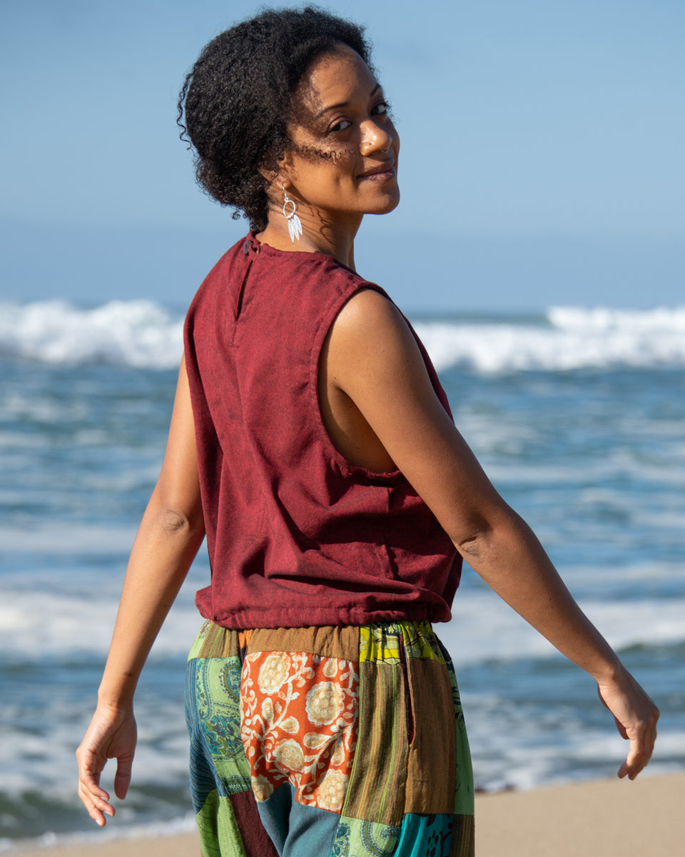 Drawstring Kurta Top