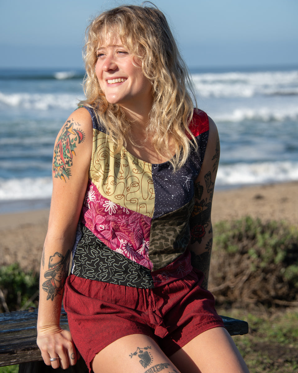 Upcycled Patchwork Tank