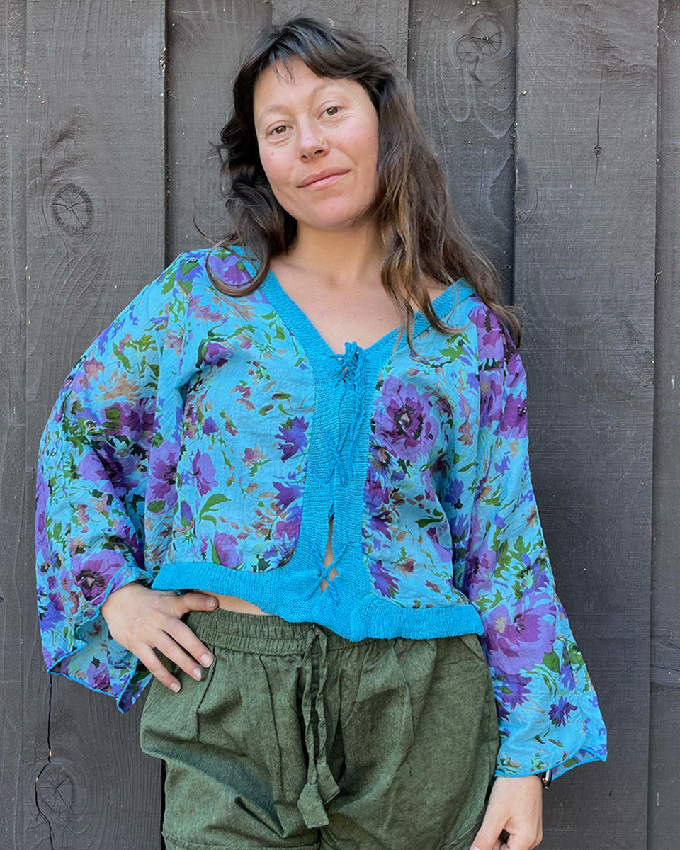 Flora Lace Up Top