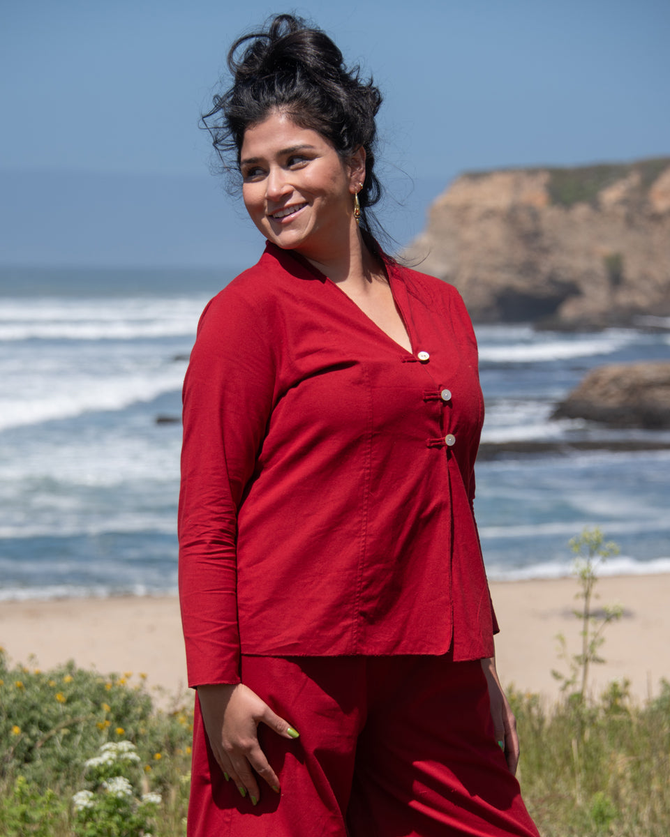 Cotton Top with Buttons
