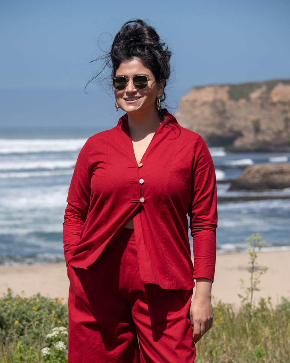 Cotton Top with Buttons